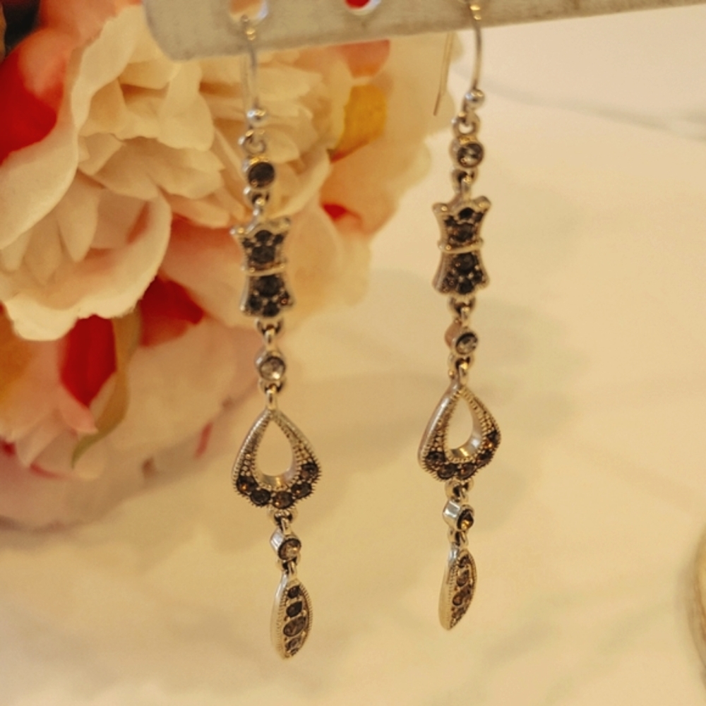 Vintage Drop Linear Earrings